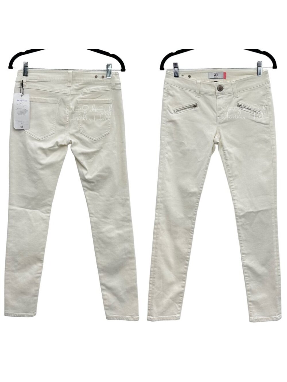 CAbi NWT Bonita Zip Skinny Jeans Size 2